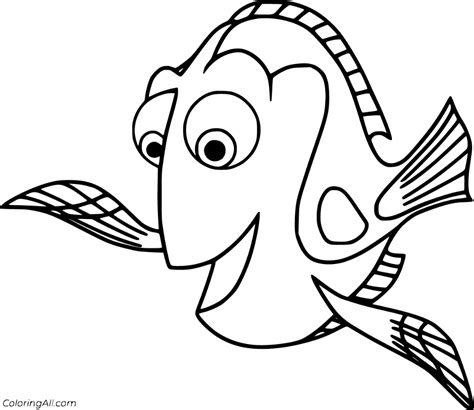 36 free printable Finding Dory coloring pages in vector format, easy to ...