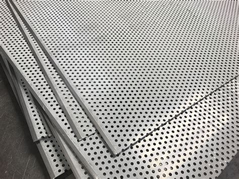 CNC punching pre-perforated aluminium sheet metal for ventilation panels www.vandf.co.uk ...