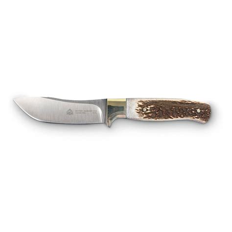 PUMA SGB Saddleback Stag Fixed-Blade Hunting Knife - 608639, Fixed Blade Knives at Sportsman's Guide