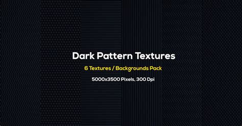 Dark Pattern Textures, Graphics - Envato Elements