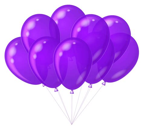 Transparent Purple Balloons Clipart | Gallery Yopriceville - High-Quality Free Images and ...