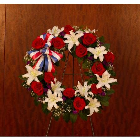 Best Military Funeral Flowers with Patriotic Theme