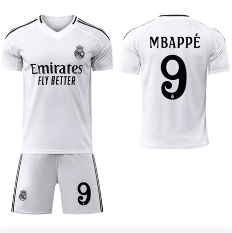 Mbappe Jersey, Kylian Mbappé, Real Madrid CF Mbappe jersey, Santiago ...