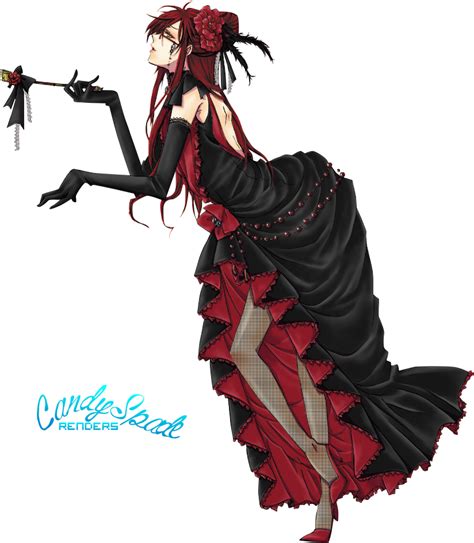 Black Butler (Grell) - Render # 158 by StarrySkyTrench on DeviantArt