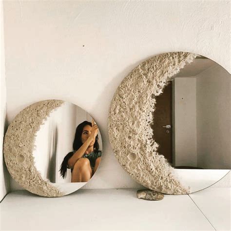 Moon Mirror - Crescent moon mirror - lunar mirror Room Ideas Bedroom ...