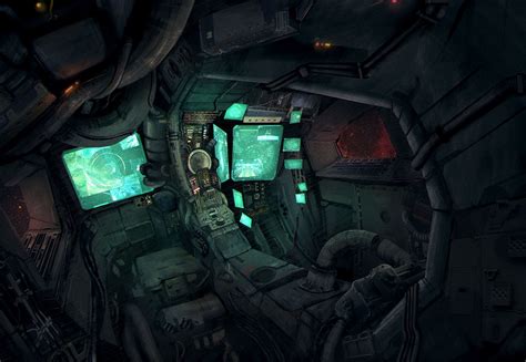 Cockpit, Hadi Jalali | Spaceship interior, Sci fi concept art, Spaceship design