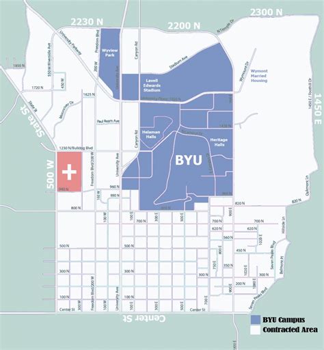 Byu Off-Campus Housing with Byu Campus Map Printable | Printable Maps