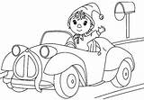 Noddy The Taxi Driver Driving Car Coloring Pages  Best Place To Color sketch template