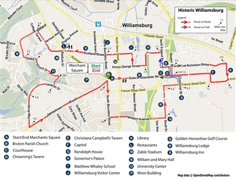 Williamsburg Tourist Map Related Keywords & Suggestions - Colonial ...