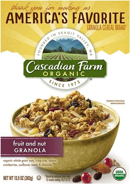 Cascadian Farm Organic Fruit & Nut Granola Cereal | Hy-Vee Aisles Online Grocery Shopping