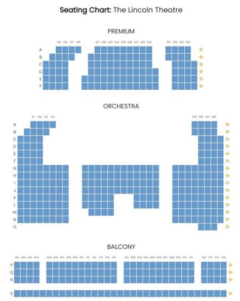 Seating Chart | The Lincoln Theatre