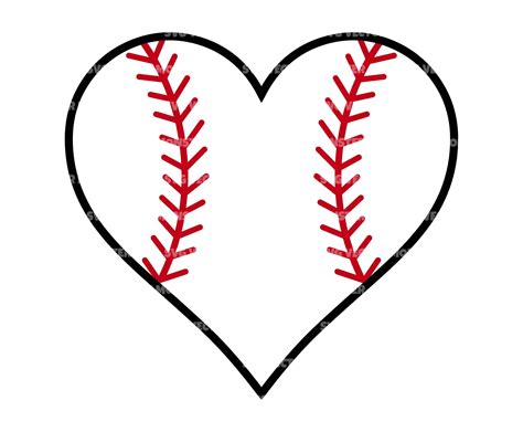 Baseball Heart Svg Baseball Love Svg Baseball T-shirt - Etsy