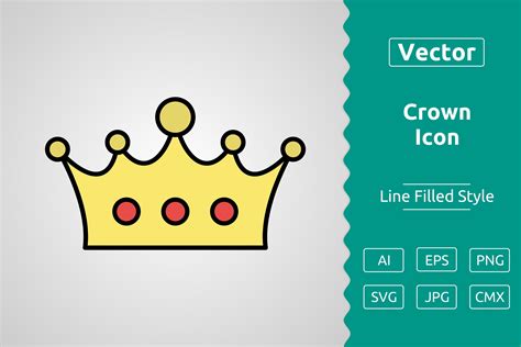 Vector Crown Filled Outline Icon Graphic by Muhammad Atiq · Creative ...