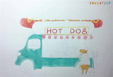 Hot dog truck on Behance