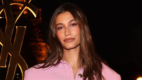 Hailey Bieber Used a Classic Nail Polish for Her Cherry Blossom Mani | Teen Vogue