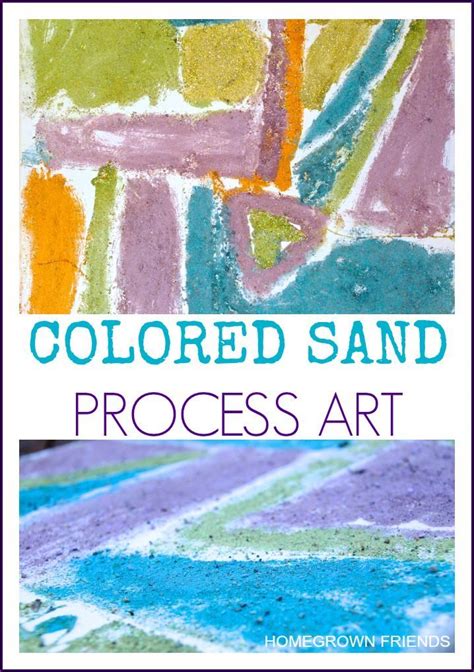 Colored Sand Process Art - Homegrown Friends