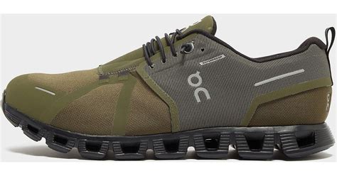 On Running Cloud 5 Waterproof Trainers in Green for Men - Lyst