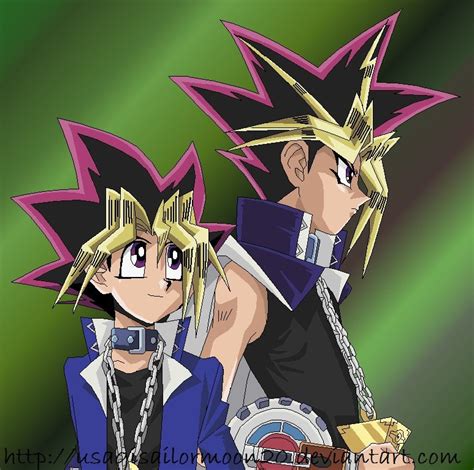 YuGi And Yami Colored by usagisailormoon20 on DeviantArt