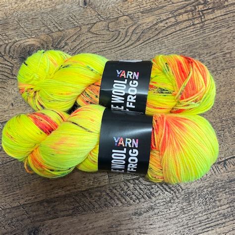 Neon Yellow Yarn - Etsy