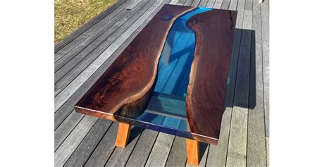 Epoxy River Coffee Table – Nantucket Whales