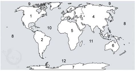 World Map Continents And Oceans Quiz - Esther Rosabella