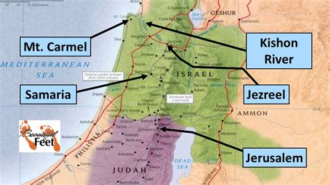 Ancient Israel Map Mount Carmel