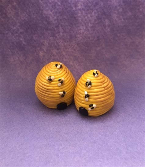 Handmade Polymer Clay Beehive / Bee / Bumble Bee Model / - Etsy UK ...