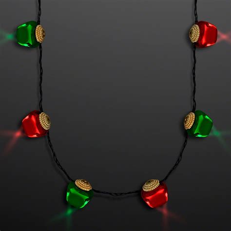 Jingle Bells Light Up Christmas Necklace by FlashingBlinkyLights ...