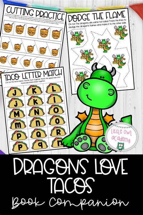 "Dragons Love Tacos" Book Companion | Dragons love tacos, Book character day, Kids school