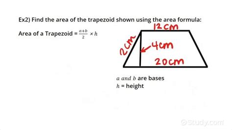 How to Find the Area of a Trapezoid | Geometry | Study.com