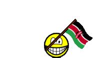 Kenya flag waving emoticon animated : Emoticons @ emofaces.com