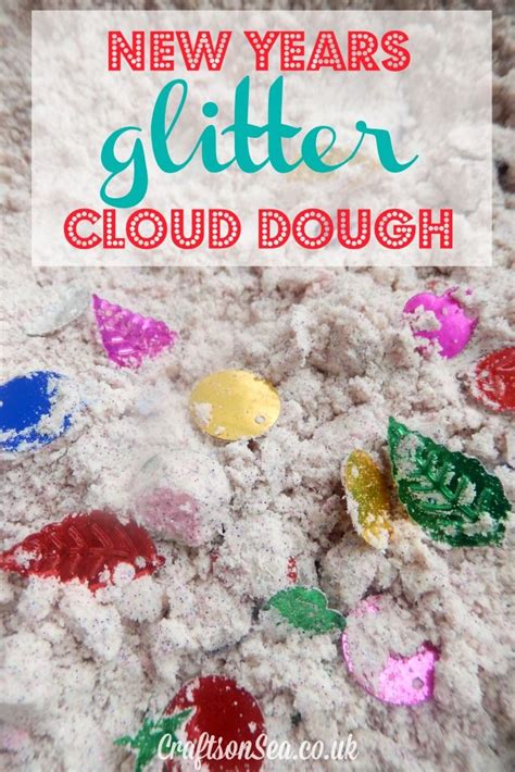 Sparkling Cloud Dough - Fun and Easy New Year's Activity for Kids