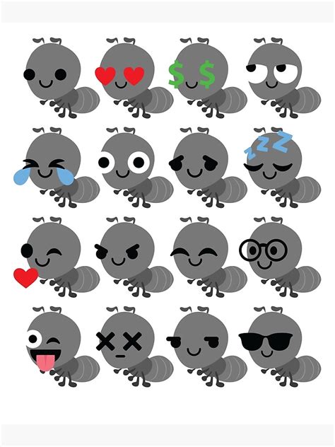 "Ant Emoji " Photographic Print by HippoEmo | Redbubble