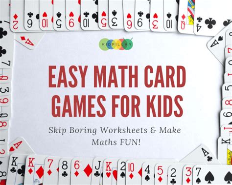 18 Easy Math Card Games for Kids - KidPillar