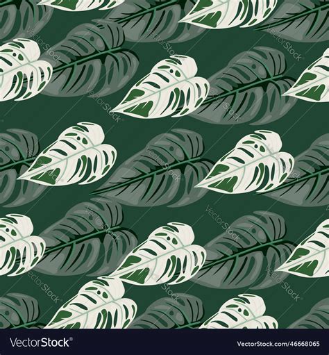 Jungle leaf seamless wallpaper decorative Vector Image