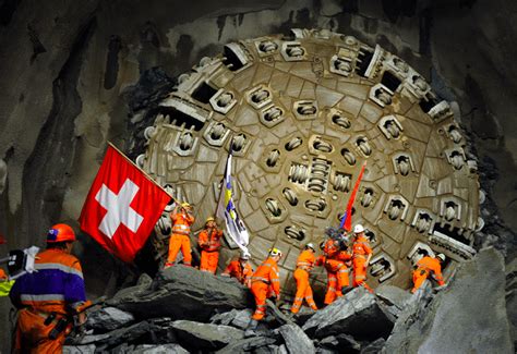 In Pictures: Gotthard rail tunnel breakthrough - Photos, Projects And Tenders - Construction ...