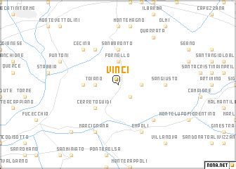 Vinci (Italy) map - nona.net