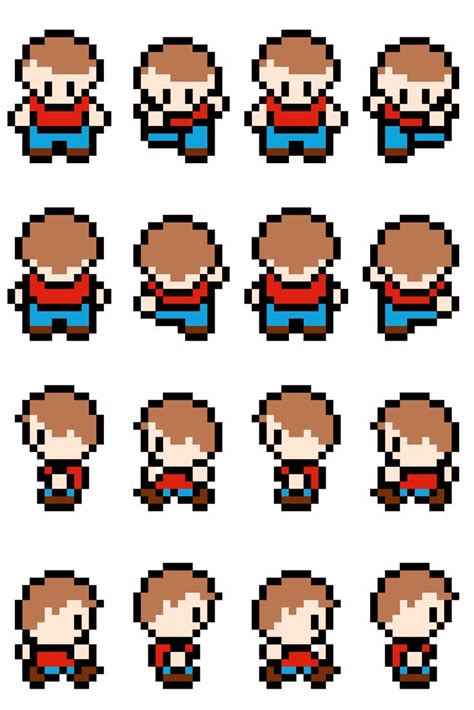 an image of pixel style avatars