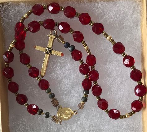 Chaplet of the Precious Blood of Jesus - Etsy