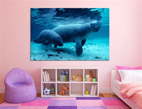 Manatee and Baby Pictures Manatee Print Manatee Poster Manatee | Etsy