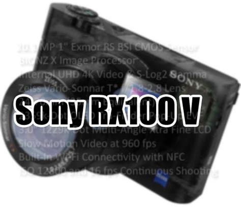 Sony RX100 V and Your Expectation « NEW CAMERA