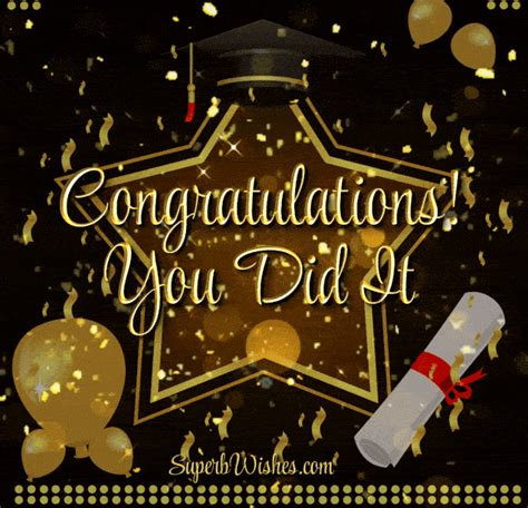 Congratulations You Did It! Animated GIF | SuperbWishes.com