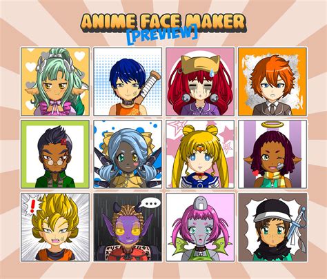 Anime Face Maker Mobile : Preview 2 by gen8 on DeviantArt