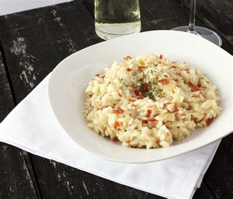 Risotto with Truffle Oil & Crispy Prosciutto | Cake 'n Knife