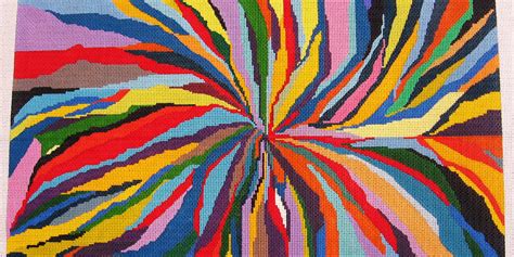 Needlepoint Rainbow Abstract Canvas – Needlepoint Inc