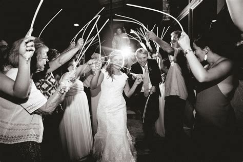 black and white wedding photography, send off, glow sticks www.facebook ...