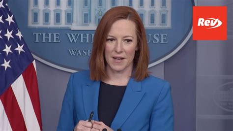 Press Secretary Jen Psaki White House Press Conference Transcript April 26 | Rev Blog