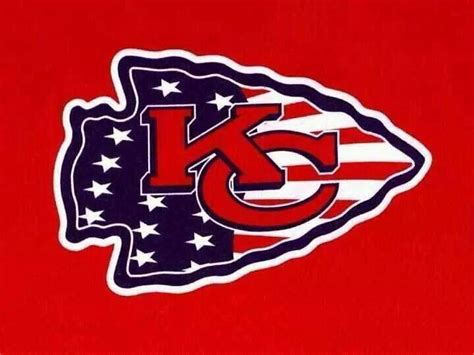 Patriotic arrowhead | Kansas city chiefs, Kansas city chiefs football ...