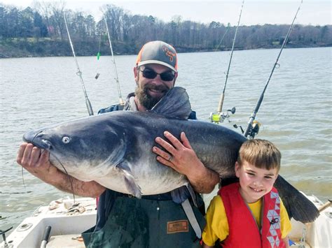 100-pound catfish caught by 8-year-old angler at Kerr Lake