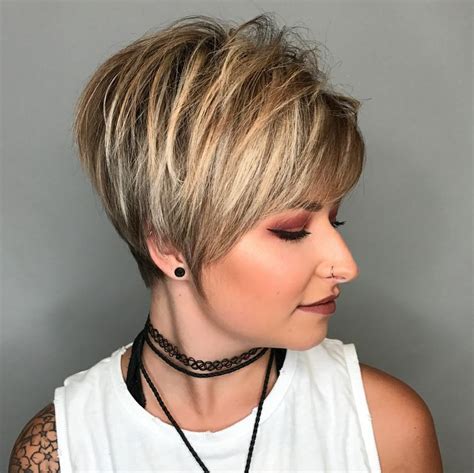 Short Haircut for Thick Hair Ideas & Color Options 2018 - Fashionre